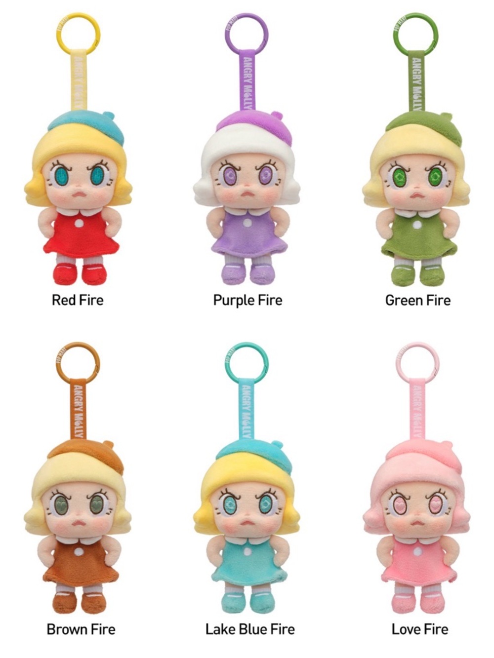 POP MART Angry Molly Blind Box plush Pendants- Confirmed
